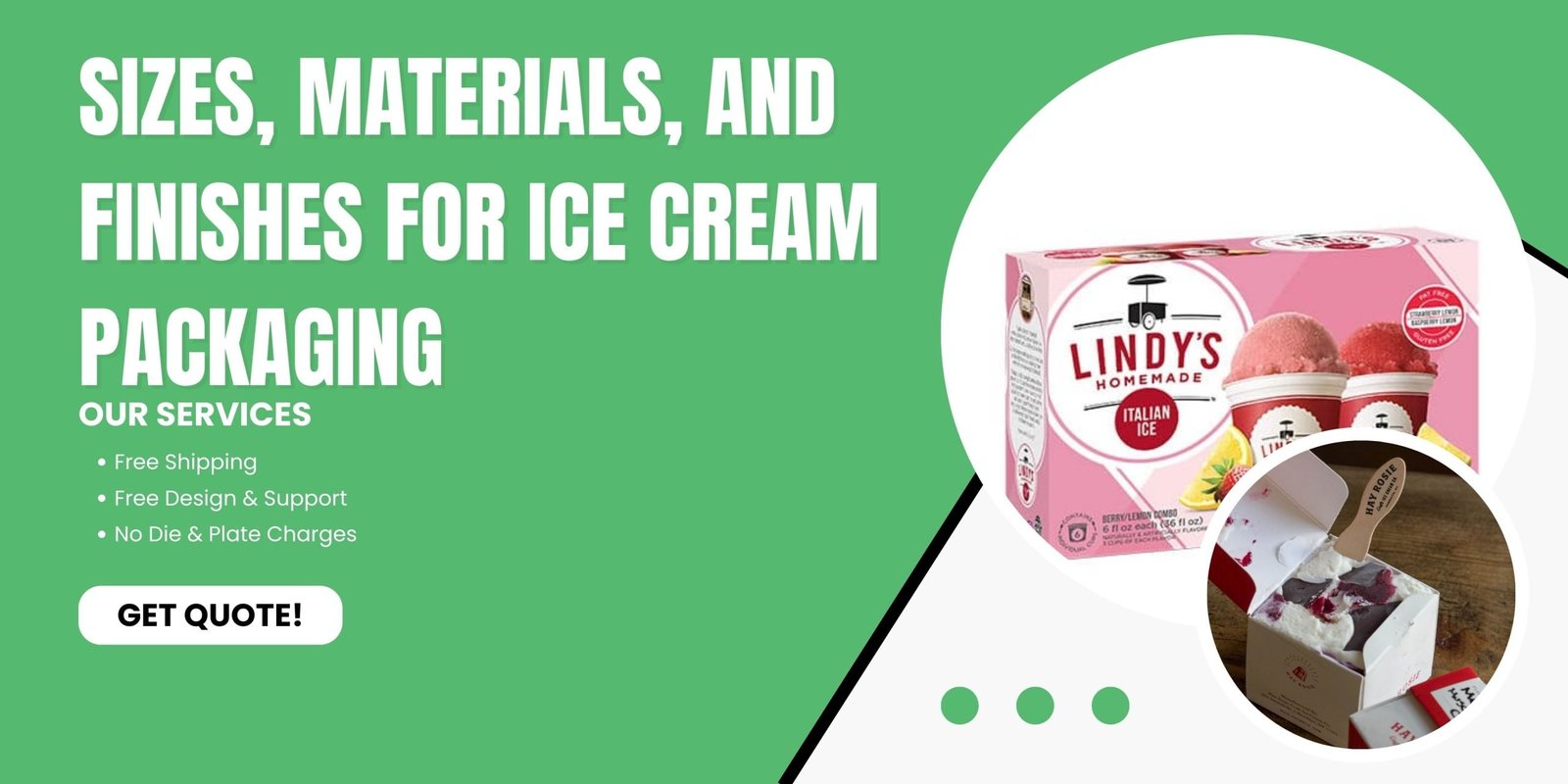 ice cream boxes