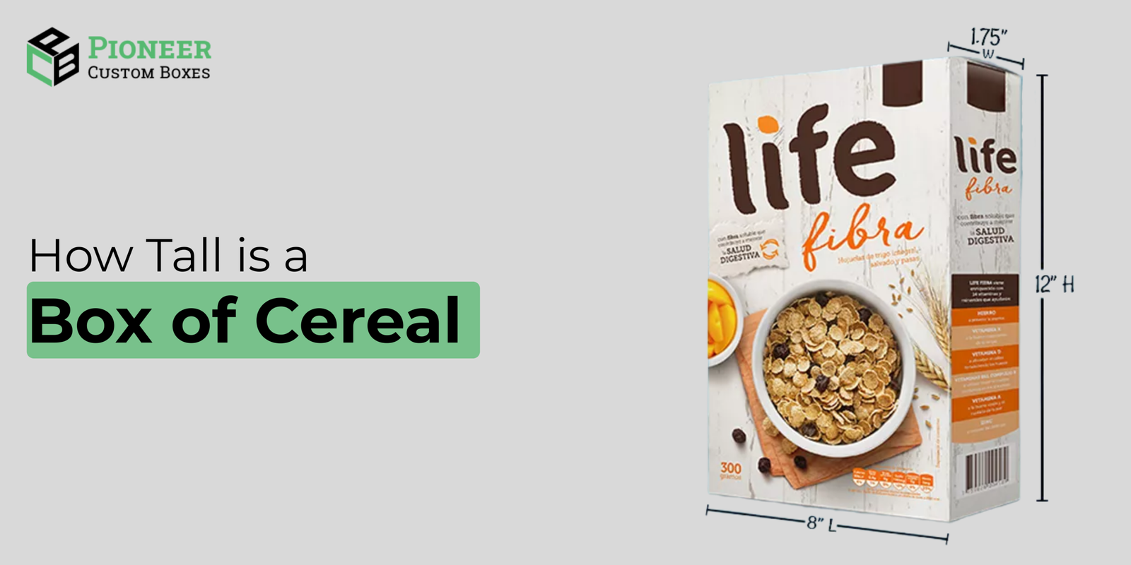 Cereal Box Dimensions