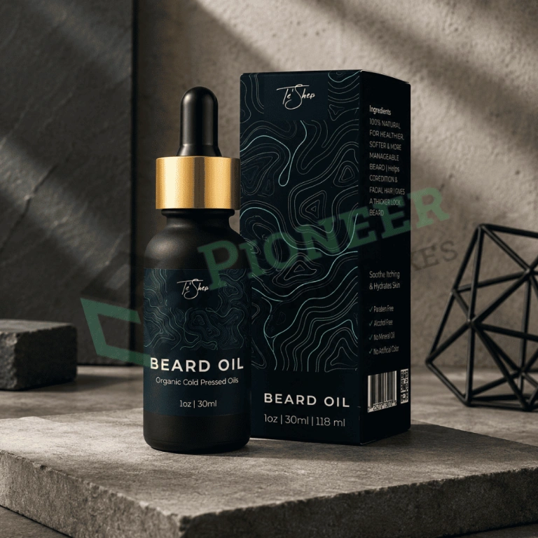 Custom Beard Oil Boxes