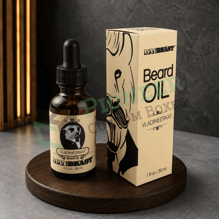 Custom Beard Oil Boxes