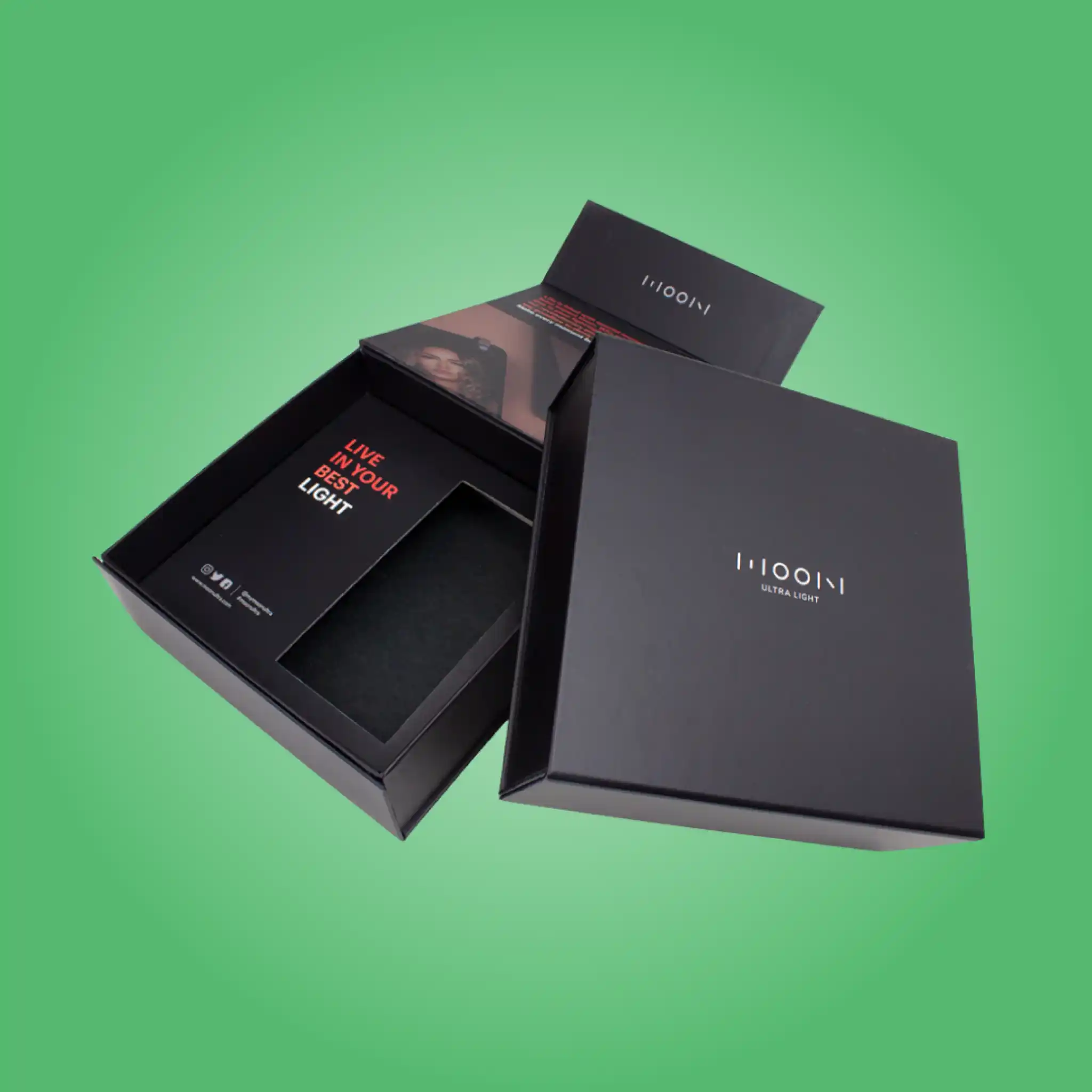 Custom Flap Open Rigid Boxes