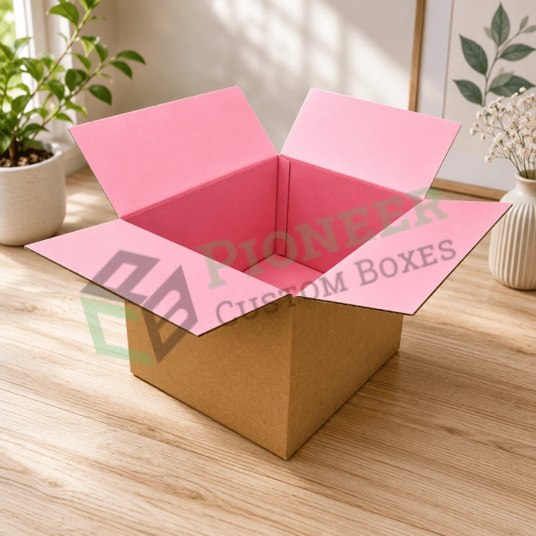 7x7x7 corrugated kraft shipping box