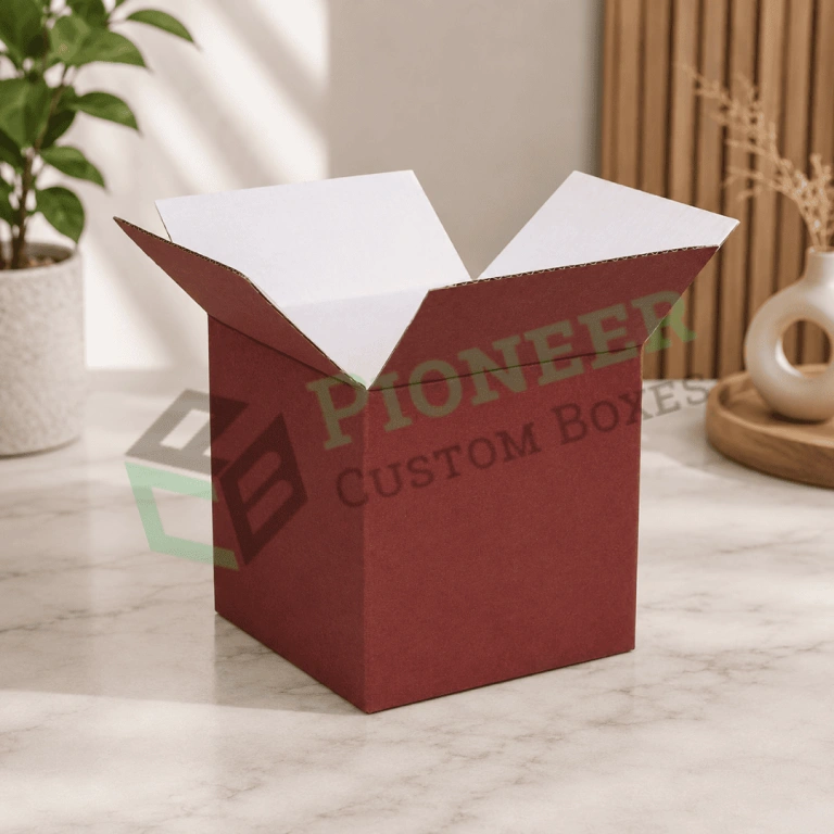 7x7x7 corrugated kraft shipping box