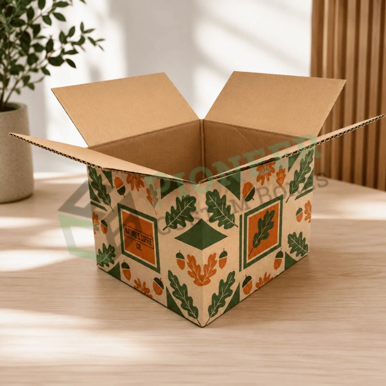 7x7x7 corrugated kraft shipping box