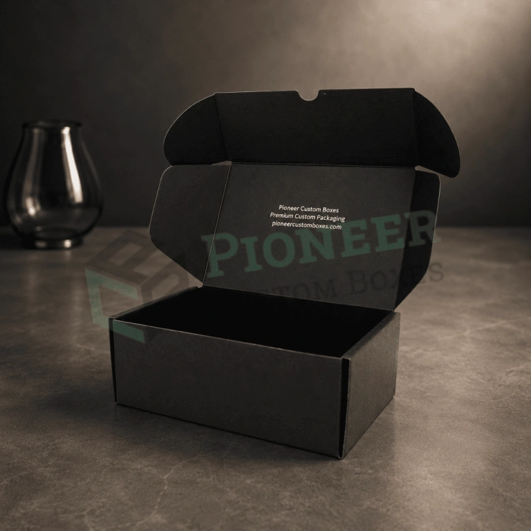 Black Shipping Boxes