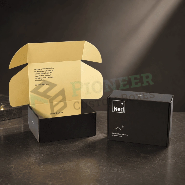 Black Shipping Boxes